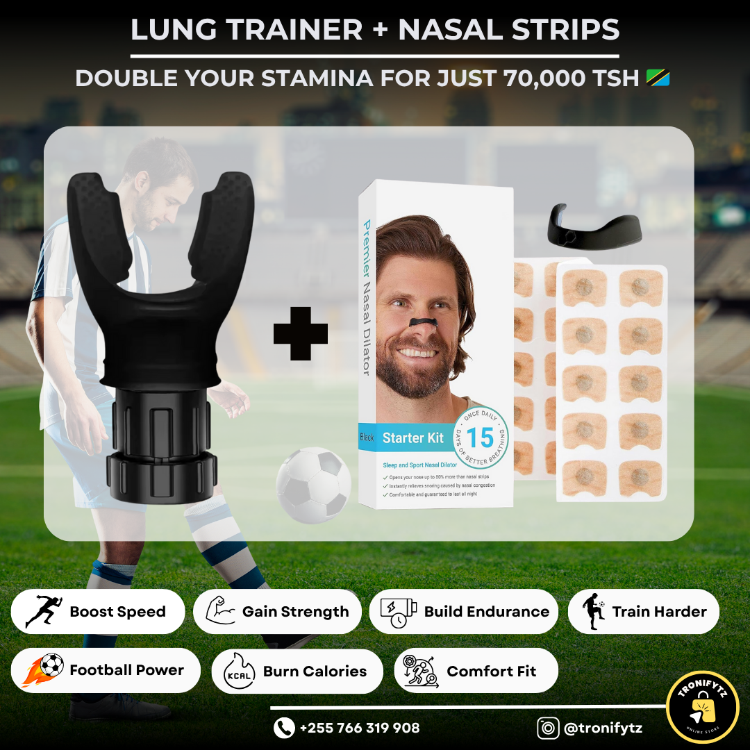 Lung Trainer + Nasal Strips Combo 🫁