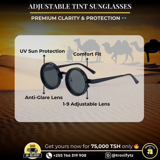 🕶️ Adjustable Tint Sunglasses
