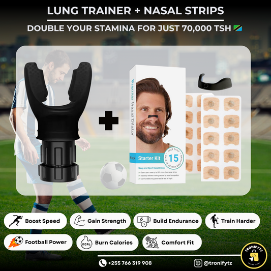Lung Trainer + Nasal Strips Combo 🫁