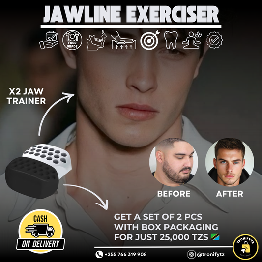 Jawline Exerciser – 2 Piece Set 💪🧠